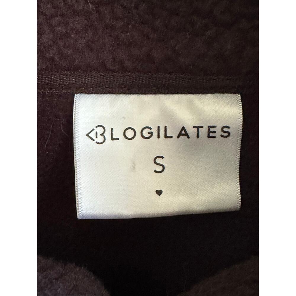 BLOGILATES Black Sherpa Fleece Zip Jacket – Size Small - Picture 7 of 8